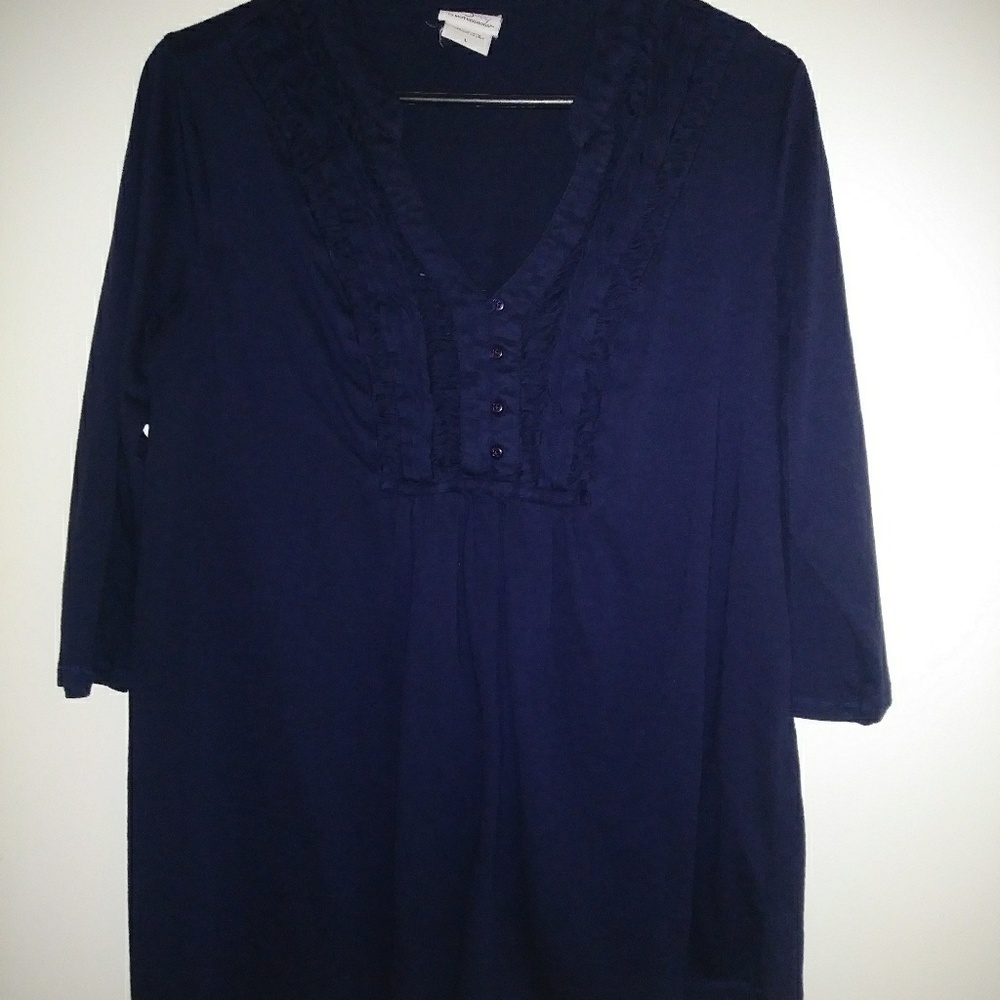 🔥 Navy blue maternity top